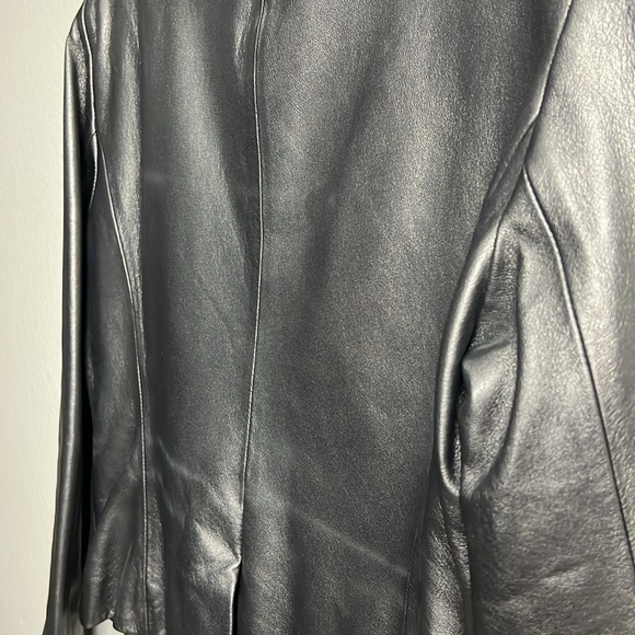Calvin Klein Leather Metallica Jacket - size s - Picture 5 of 8